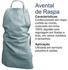 Avental de raspa Protezza S/ emenda 0,60 x1